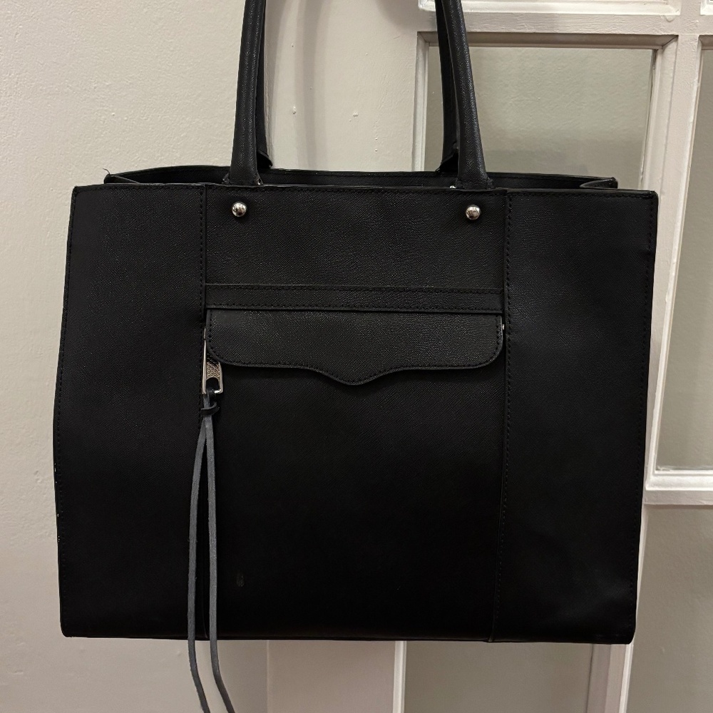 Rebecca Minkoff black leather shoulder bag